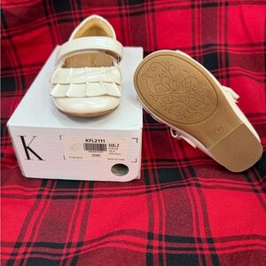 Kids Cream Mary Jane Shoes